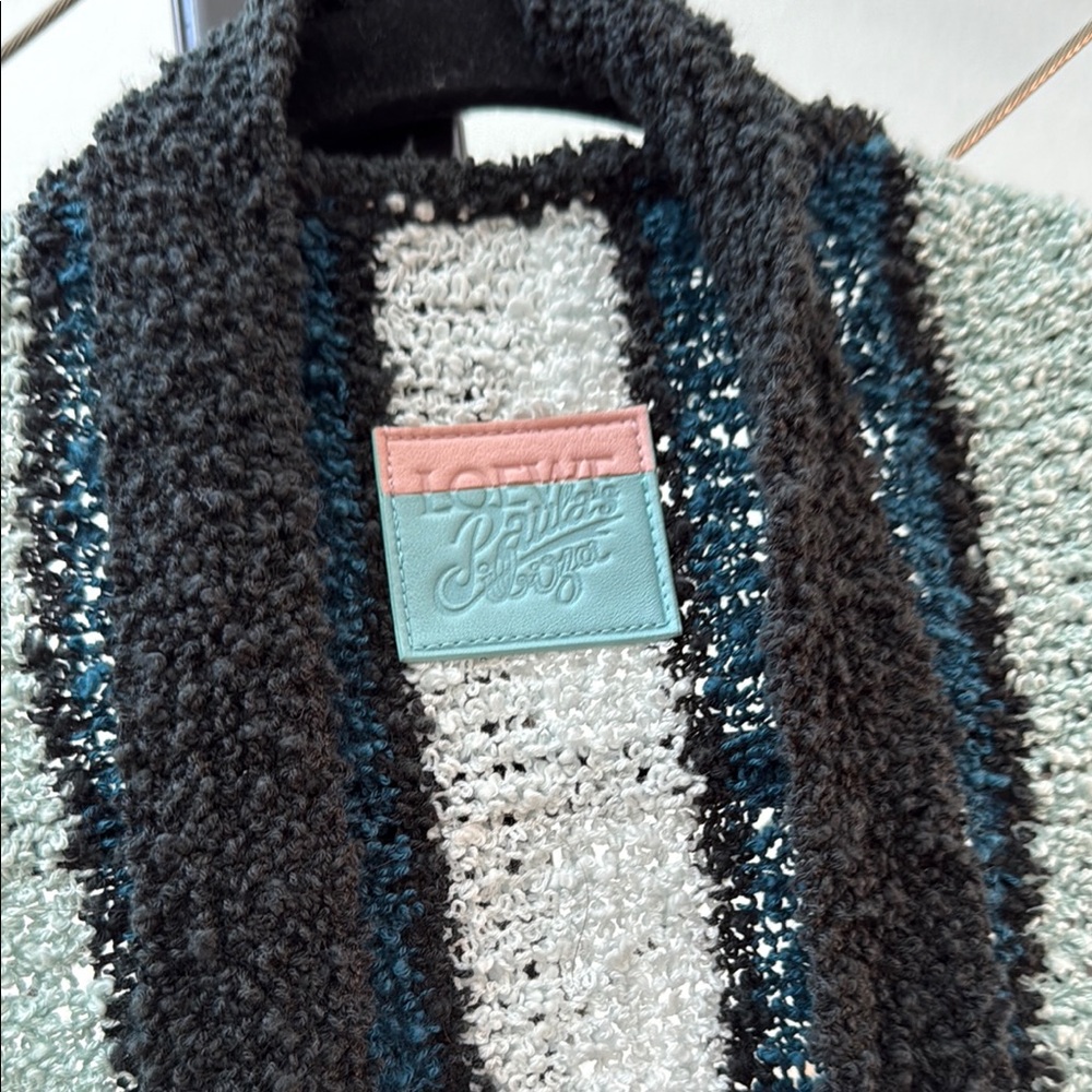 Loewe Paula’s Ibiza Stripe Knit Bathrobe/Cover Up Sz S NWT - Picture 7 of 8